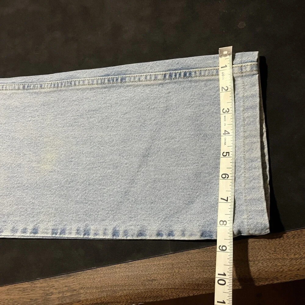 Vintage Levis USA Made Jeans 32x27 Distress 505 Stonewash Relaxed Baggy 90s Levi